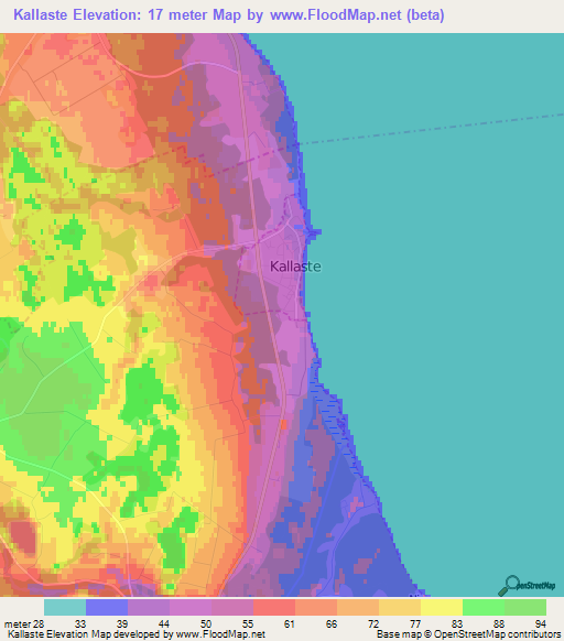 Kallaste,Estonia Elevation Map