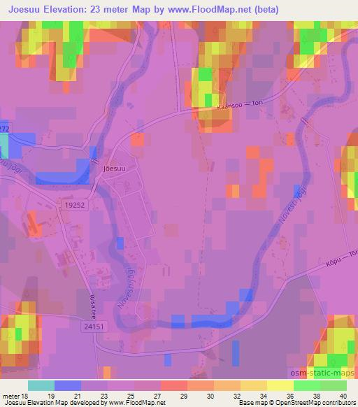 Joesuu,Estonia Elevation Map