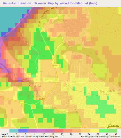 Keila-Joa,Estonia Elevation Map