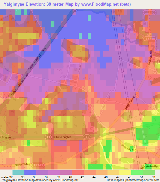 Yalgimyae,Estonia Elevation Map