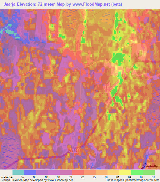 Jaarja,Estonia Elevation Map