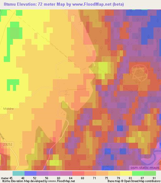 Iltsmu,Estonia Elevation Map