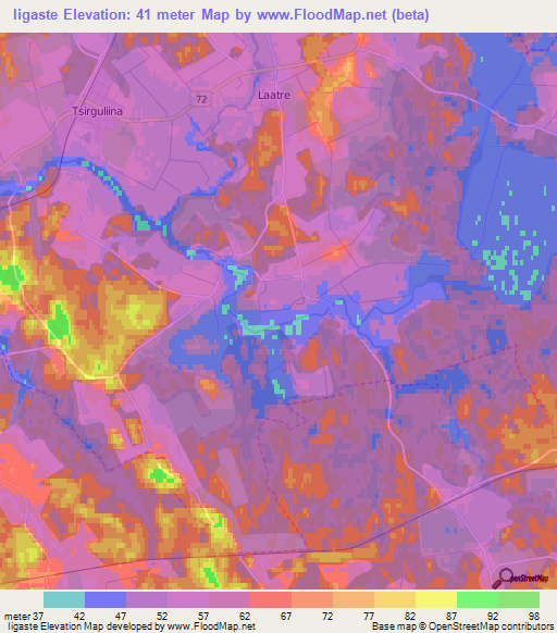 Iigaste,Estonia Elevation Map