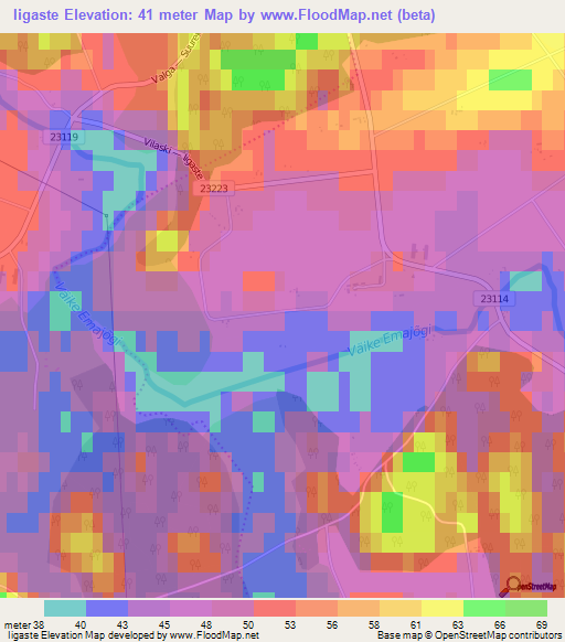 Iigaste,Estonia Elevation Map