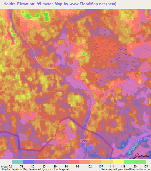 Holdre,Estonia Elevation Map