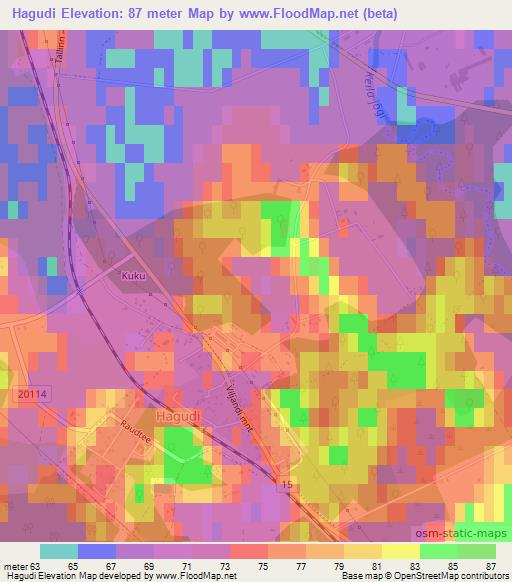 Hagudi,Estonia Elevation Map