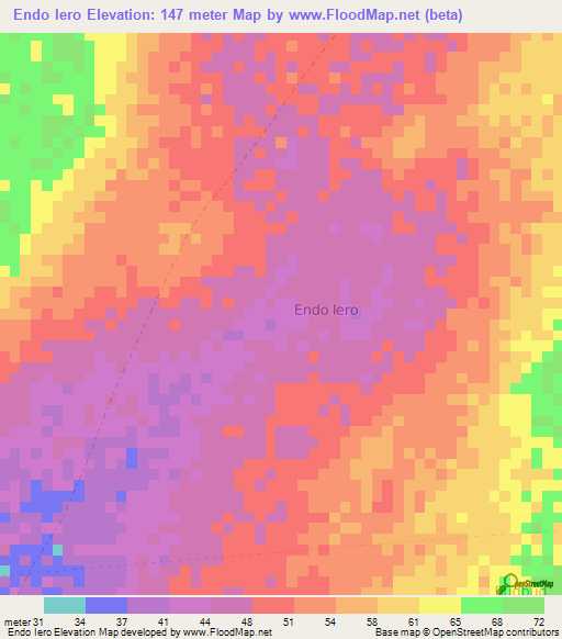 Endo Iero,Somalia Elevation Map