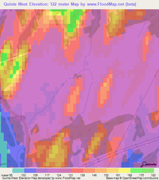 Quinte West,Canada Elevation Map