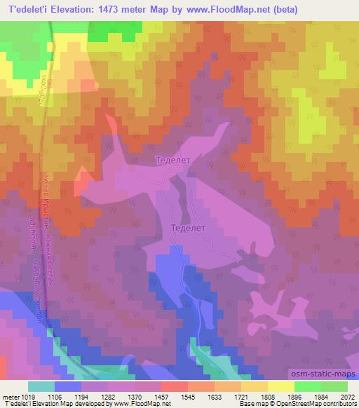 T'edelet'i,Georgia Elevation Map