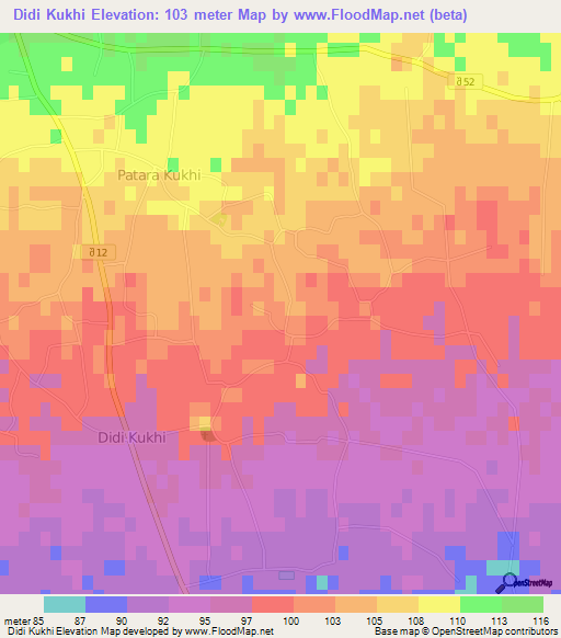Didi Kukhi,Georgia Elevation Map