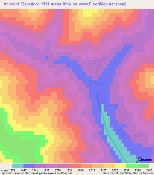 At'nokhi,Georgia Elevation Map