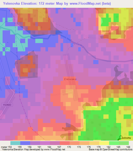 Yelenovka,Belarus Elevation Map