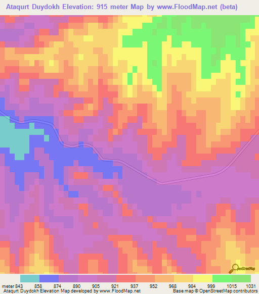 Ataqurt Duydokh,Iran Elevation Map