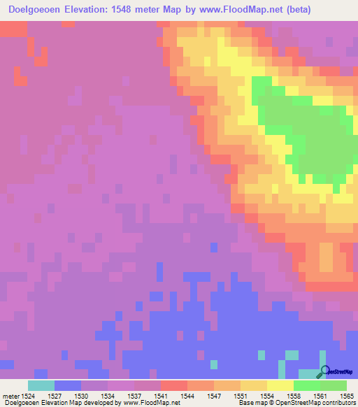 Doelgoeoen,Mongolia Elevation Map