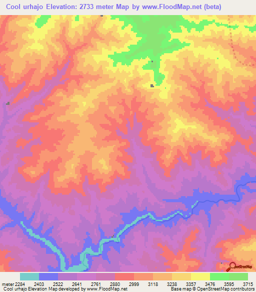Cool urhajo,Afghanistan Elevation Map