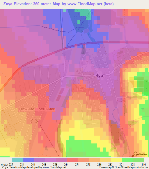 Zuya,Ukraine Elevation Map