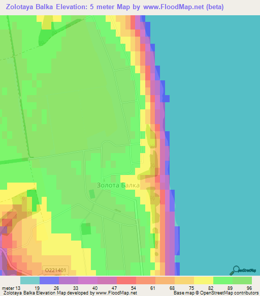 Zolotaya Balka,Ukraine Elevation Map