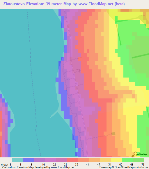 Zlatoustovo,Ukraine Elevation Map