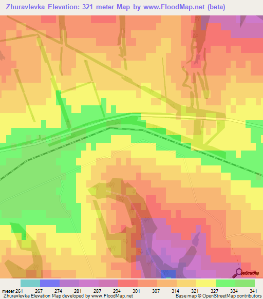 Zhuravlevka,Ukraine Elevation Map