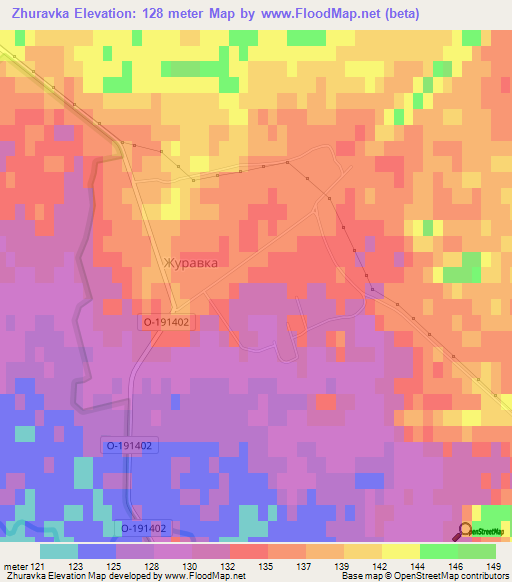 Zhuravka,Ukraine Elevation Map