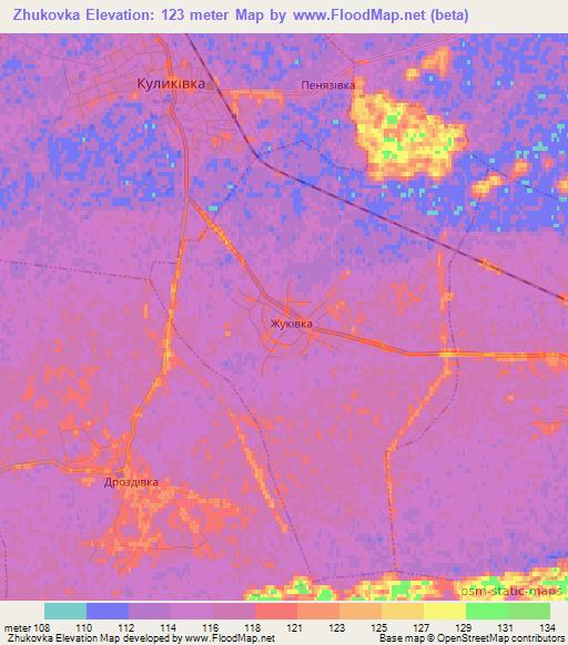 Zhukovka,Ukraine Elevation Map