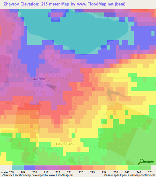 Zhavrov,Ukraine Elevation Map
