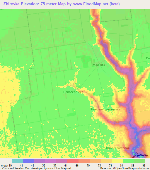 Zbirovka,Ukraine Elevation Map