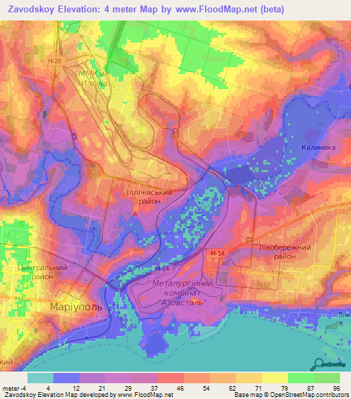 Zavodskoy,Ukraine Elevation Map
