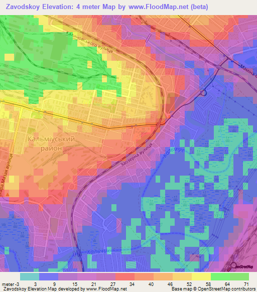 Zavodskoy,Ukraine Elevation Map