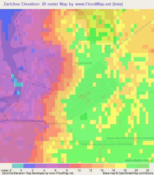 Zarichne,Ukraine Elevation Map
