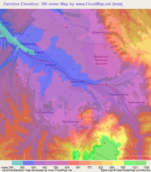 Zarichne,Ukraine Elevation Map