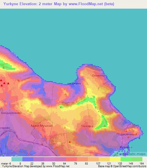 Yurkyne,Ukraine Elevation Map