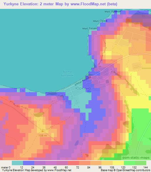 Yurkyne,Ukraine Elevation Map