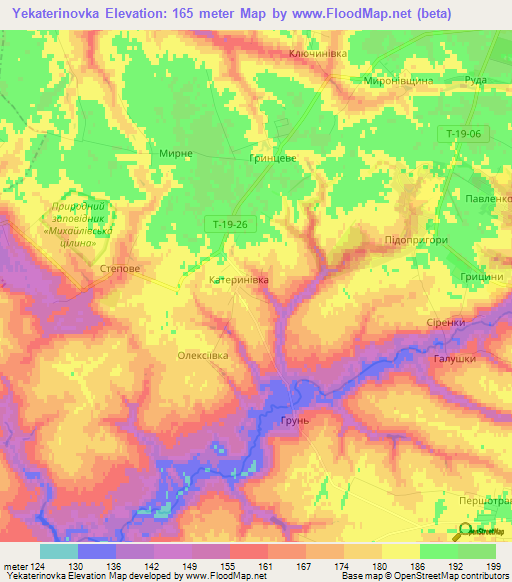 Yekaterinovka,Ukraine Elevation Map