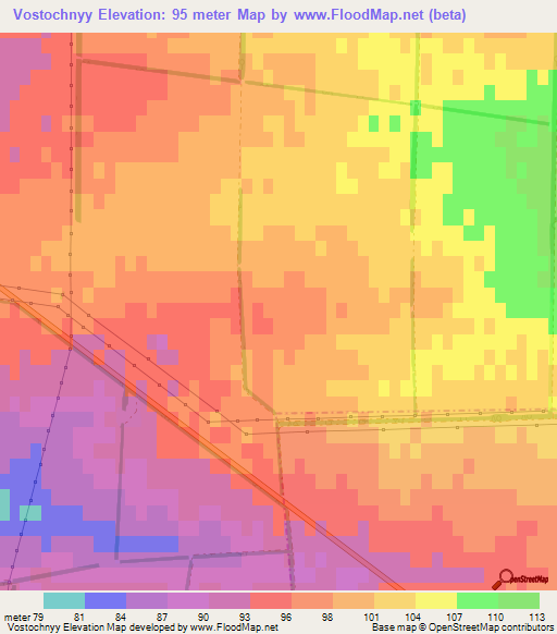 Vostochnyy,Ukraine Elevation Map