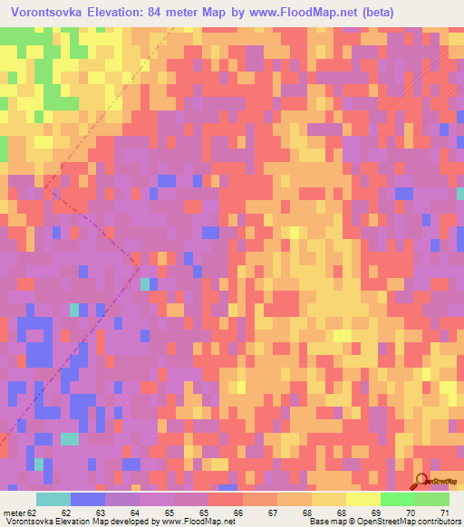 Vorontsovka,Ukraine Elevation Map
