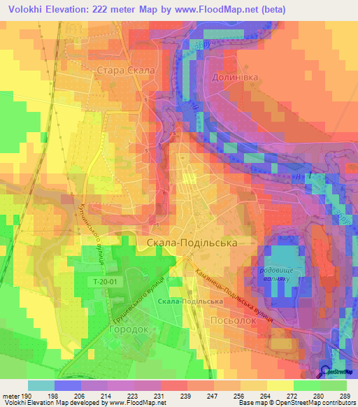 Volokhi,Ukraine Elevation Map