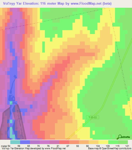 Vol'nyy Yar,Ukraine Elevation Map