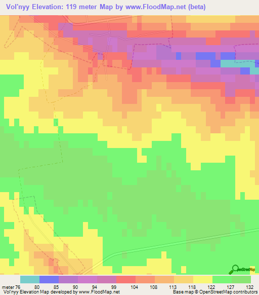 Vol'nyy,Ukraine Elevation Map