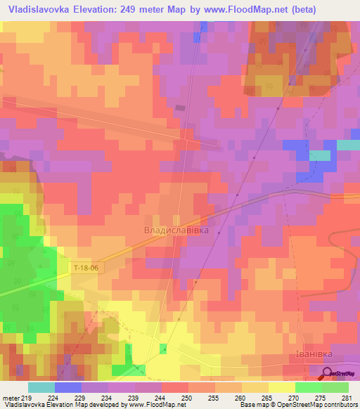 Vladislavovka,Ukraine Elevation Map