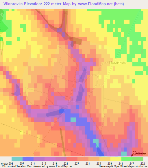 Viktorovka,Ukraine Elevation Map