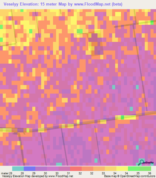 Veselyy,Ukraine Elevation Map