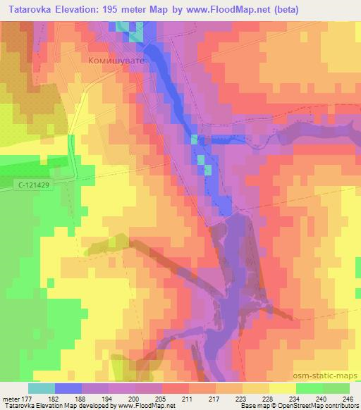 Tatarovka,Ukraine Elevation Map