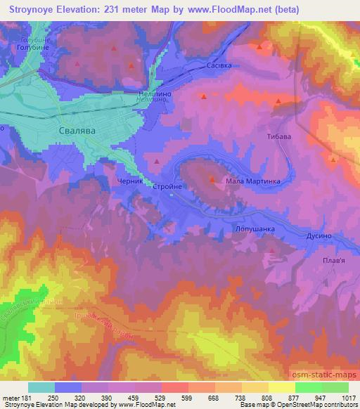 Stroynoye,Ukraine Elevation Map