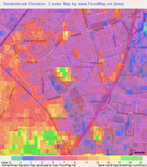 Randenbroek,Netherlands Elevation Map