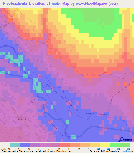 Preobrazhenka,Ukraine Elevation Map