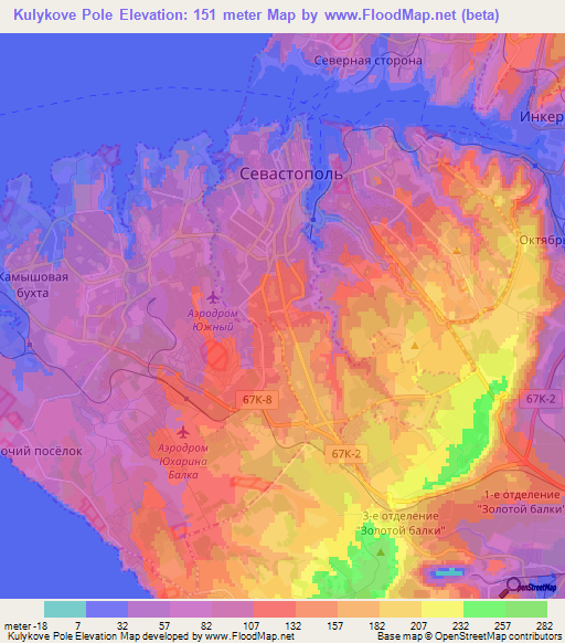 Kulykove Pole,Ukraine Elevation Map
