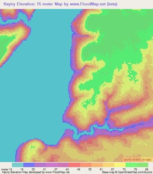 Kayiry,Ukraine Elevation Map