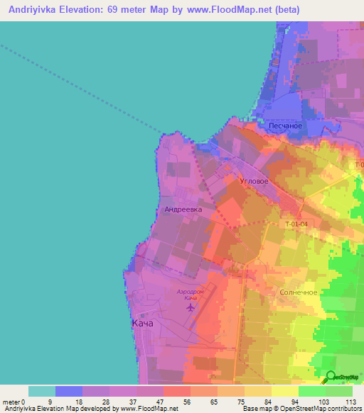 Andriyivka,Ukraine Elevation Map