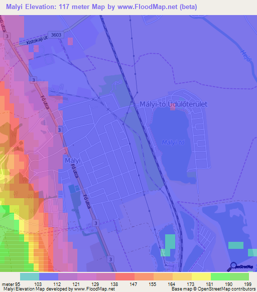 Malyi,Hungary Elevation Map